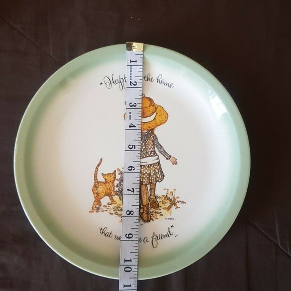 Holly Hobbie Collector Collector's Edition Happy is the Home Plate 1972 Vintage - Picture 10 of 12